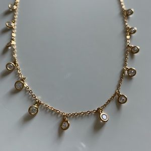 Sterling Forever CZ Burst Necklace